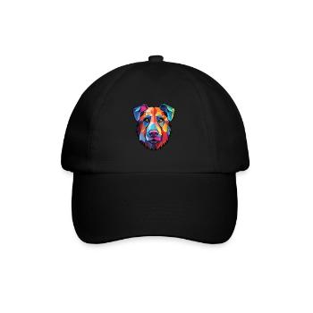 Taigan Kyrgyzdyn Taighany Dog Breed Watercolor - Baseball Cap - black/black - Front