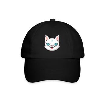 Burmilla chat dessin animé aquarelle illustration - Casquette classique - noir/noir - Devant