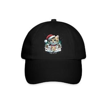 Chat de Noël - Miaouss, Noël - Casquette classique - noir/noir - Devant