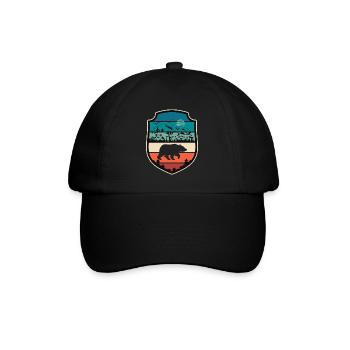 Bear Mountains Camping Mountain Hiking Nature Hiking - Baseball Cap - black/black - Front