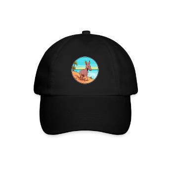 Aardvark aquarelle dessin animé Kawaii Clipart Animal - Casquette classique - noir/noir - Devant