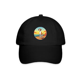 Alano Español chien race dessin animé Kawaii Clipart chien - Casquette classique - noir/noir - Devant
