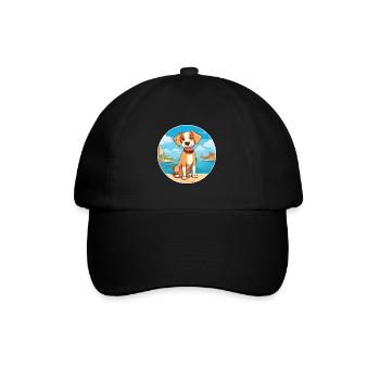 Majorque Ratter chien race Cartoon Kawaii Clipart - Casquette classique - noir/noir - Devant