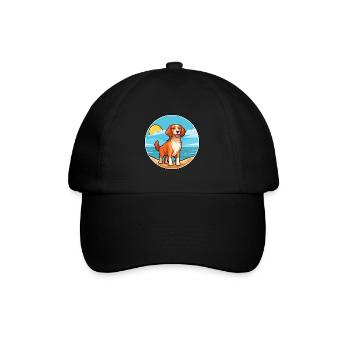 Nederlandse Kooikerhondje Dog Breed Cartoon Kawaii - Casquette classique - noir/noir - Devant
