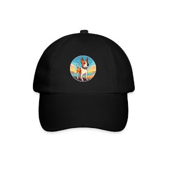 Teddy Roosevelt Terrier Hunderasse Cartoon Kawaii - Baseballkappe - Schwarz/Schwarz - Vorne