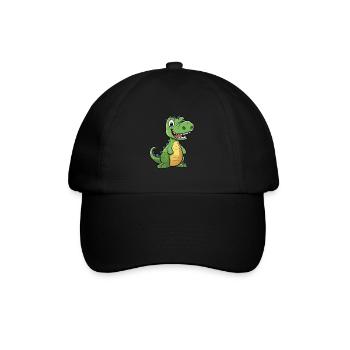 Krokodil Niedliche Karikatur Kawaii Aquarell Tier P - Baseballkappe - Schwarz/Schwarz - Vorne