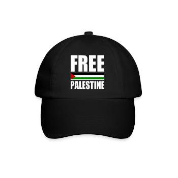 Free palestine - Casquette classique - noir/noir - Devant