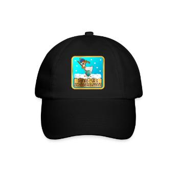 DANKESCHÖN WINTERDIENST - SCHNEERÄUMEN HUHN - Baseballkappe - Schwarz/Schwarz - Vorne