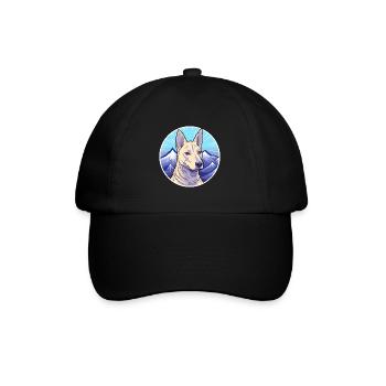 Bleu Thai Ridgeback chien race Cartoon Kawaii eau - Casquette classique - noir/noir - Devant