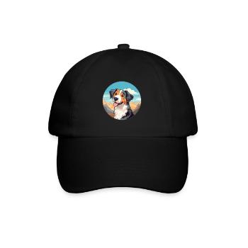 Cimarron Uruguayo Dog Breed Cartoon Kawaii Waterco - Baseball Cap - black/black - Front