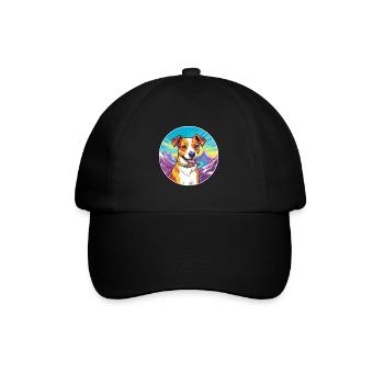 Terrier brésilien race de chien dessin animé kawaii Waterco - Casquette classique - noir/noir - Devant