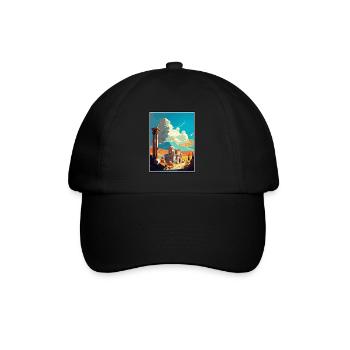 Kars Turquie Vintage voyage affiche WPA Souvenir - Casquette classique - noir/noir - Devant