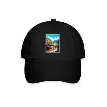 Artvin Turkey Vintage Travel Poster WPA Souvenir - Baseball Cap - black/black - Front