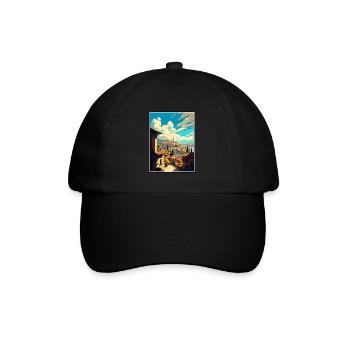 Gaziantep Turquie Vintage voyage affiche Souvenir - Casquette classique - noir/noir - Devant