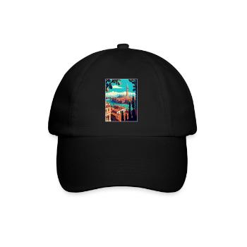 Vérone Italie Décoration Vintage Voyage Affiche WPA - Casquette classique - noir/noir - Devant