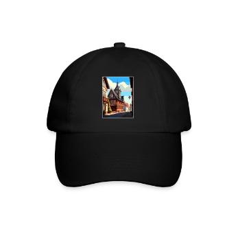 Weimar Germany Vintage Travel Poster WPA Souvenir - Baseball Cap - black/black - Front
