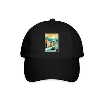 La Rioja Espagne Vintage voyage affiche WPA Souvenir - Casquette classique - noir/noir - Devant