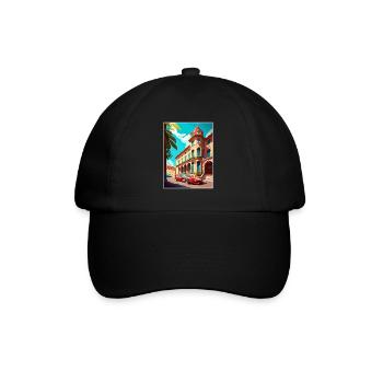 Maranello Italie Vintage voyage affiche WPA Souvenir - Casquette classique - noir/noir - Devant