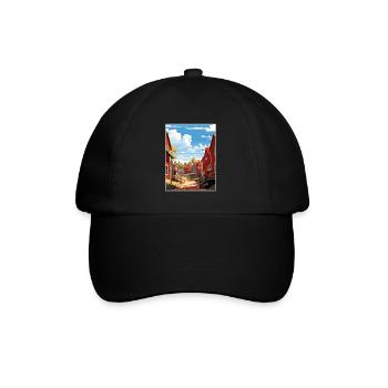 Porvoo Finlande Vintage voyage affiche WPA Souvenir - Casquette classique - noir/noir - Devant