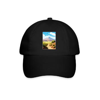 Parc national du Teide Espagne Affiche de voyage vintage - Casquette classique - noir/noir - Devant