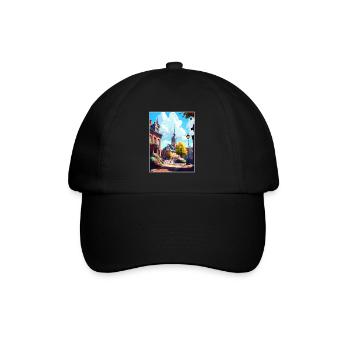Lund Sweden Vintage Travel Poster WPA Souvenir - Baseball Cap - black/black - Front