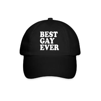 Best gay ever - Baseballkappe - Schwarz/Schwarz - Vorne