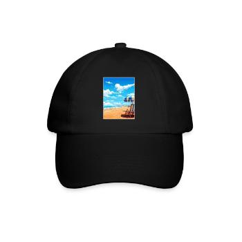 Costa De La Luz Espagne Vintage Voyage Poster WPA - Casquette classique - noir/noir - Devant