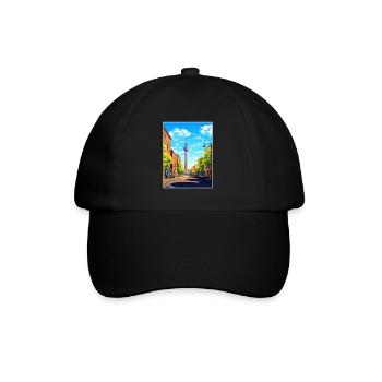 Berlin Germany Vintage Travel Poster WPA Souvenir - Baseball Cap - black/black - Front