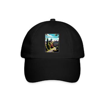 Halifax England Yorkshire Vintage Travel Poster - Baseball Cap - black/black - Front