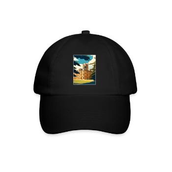 Highclere Castle England Vintage Travel Poster WPA - Baseball Cap - black/black - Front