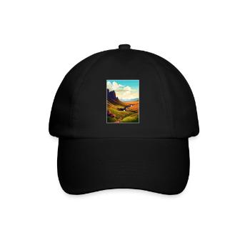Isle Of Skye Scotland Vintage Travel Poster WPA - Baseball Cap - black/black - Front