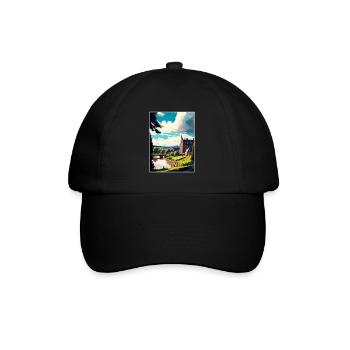 Inverness Scotland Vintage Travel Poster Souvenir - Baseball Cap - black/black - Front