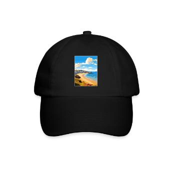 Penzance Cornwall Vintage voyage affiche Souvenir - Casquette classique - noir/noir - Devant