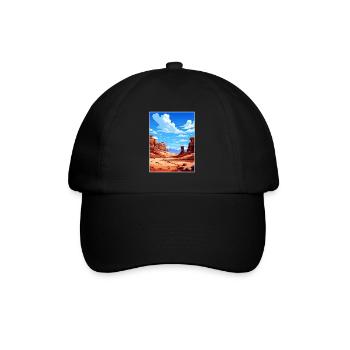 Goblin Valley State Park Vintage voyage affiche WPA - Casquette classique - noir/noir - Devant