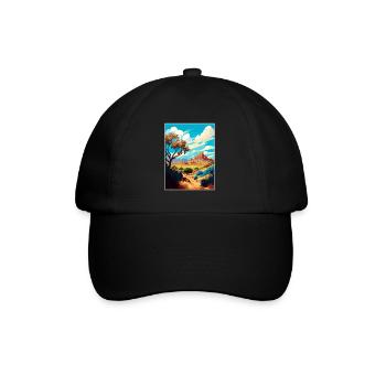 Coronado National Forest Arizona Travel Poster - Baseball Cap - black/black - Front