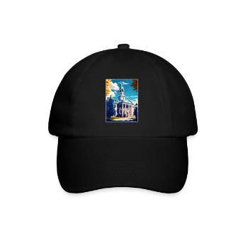 State College Pennsylvanie Vintage affiche de voyage - Casquette classique - noir/noir - Devant