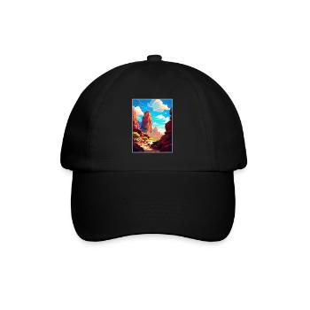 Red Rock Arizona Vintage voyage affiche Souvenir - Casquette classique - noir/noir - Devant