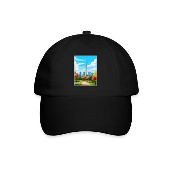 Toronto Canada Vintage Travel Poster WPA Souvenir - Baseball Cap - black/black - Front