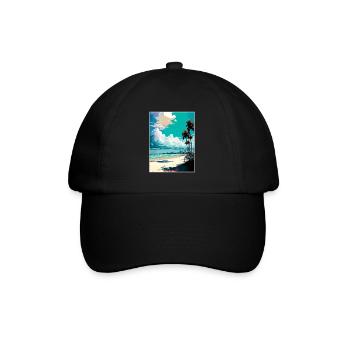 Currumbin Beach Australie Affiche de voyage Vintage - Casquette classique - noir/noir - Devant