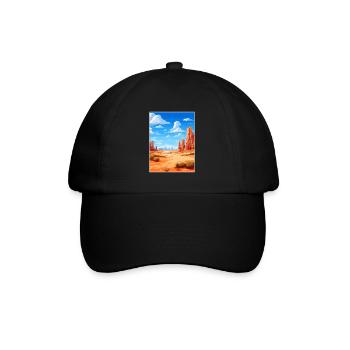 Les Pinnacles Australie Vintage voyage affiche WPA - Casquette classique - noir/noir - Devant