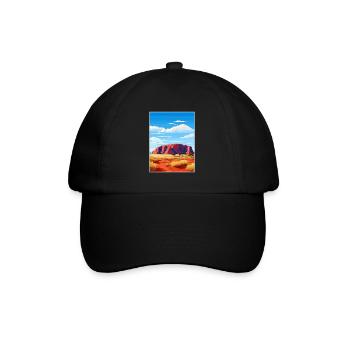 Uluru Kata Tjuta National Park Australia Souvenir - Baseball Cap - black/black - Front