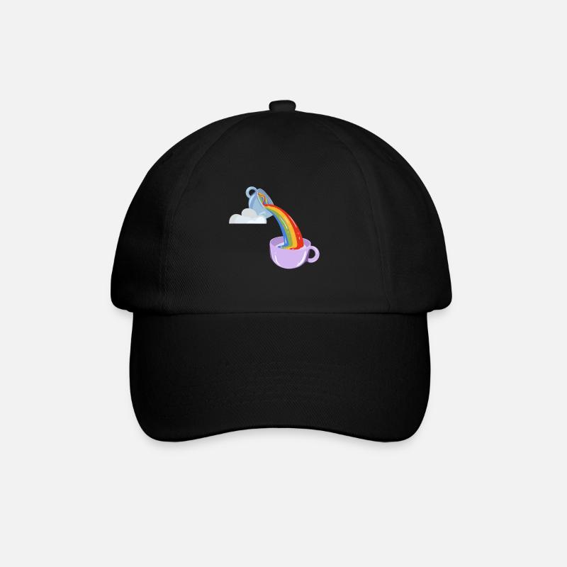 Rainbow Tea - Baseballkappe - Schwarz/Schwarz