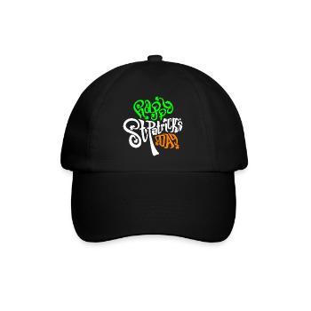 shamrock Saint Patrick unique design Saint Patrick - Baseball Cap - black/black - Front