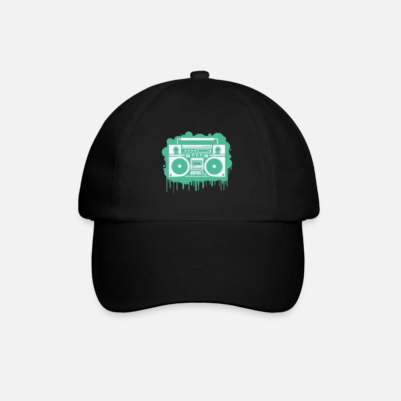 Cyan Boom Box - Casquette classique - noir/noir