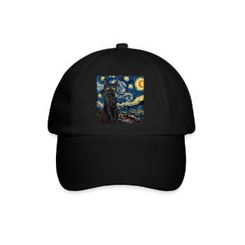 Chat, Motif De Chat - Casquette classique - noir/noir - Devant