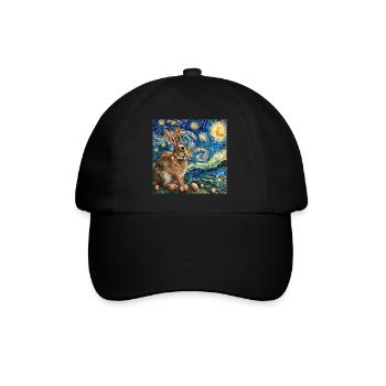 easter bunny, easter, bunny, happy easter, easter eggs - Baseball Cap - black/black - Front
