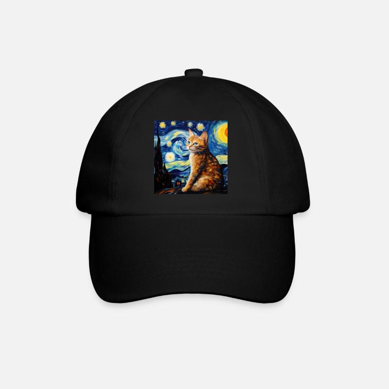 Chat, Motif De Chat - Casquette classique - noir/noir