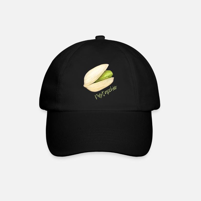 Pistachio with shell and pit - Baseball Cap - black/black