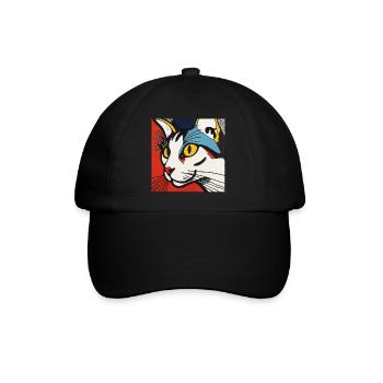 Chat, Motif De Chat - Casquette classique - noir/noir - Devant
