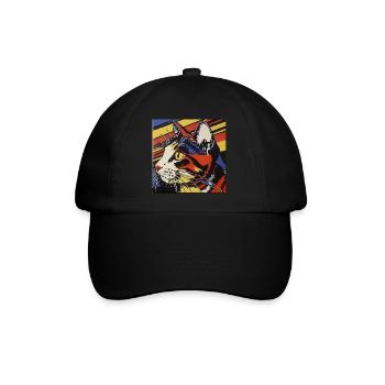 Chat, Motif De Chat - Casquette classique - noir/noir - Devant